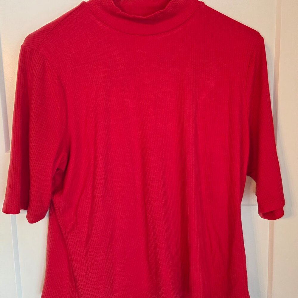 Mockneck Ribbed Top - Picture 4 of 4